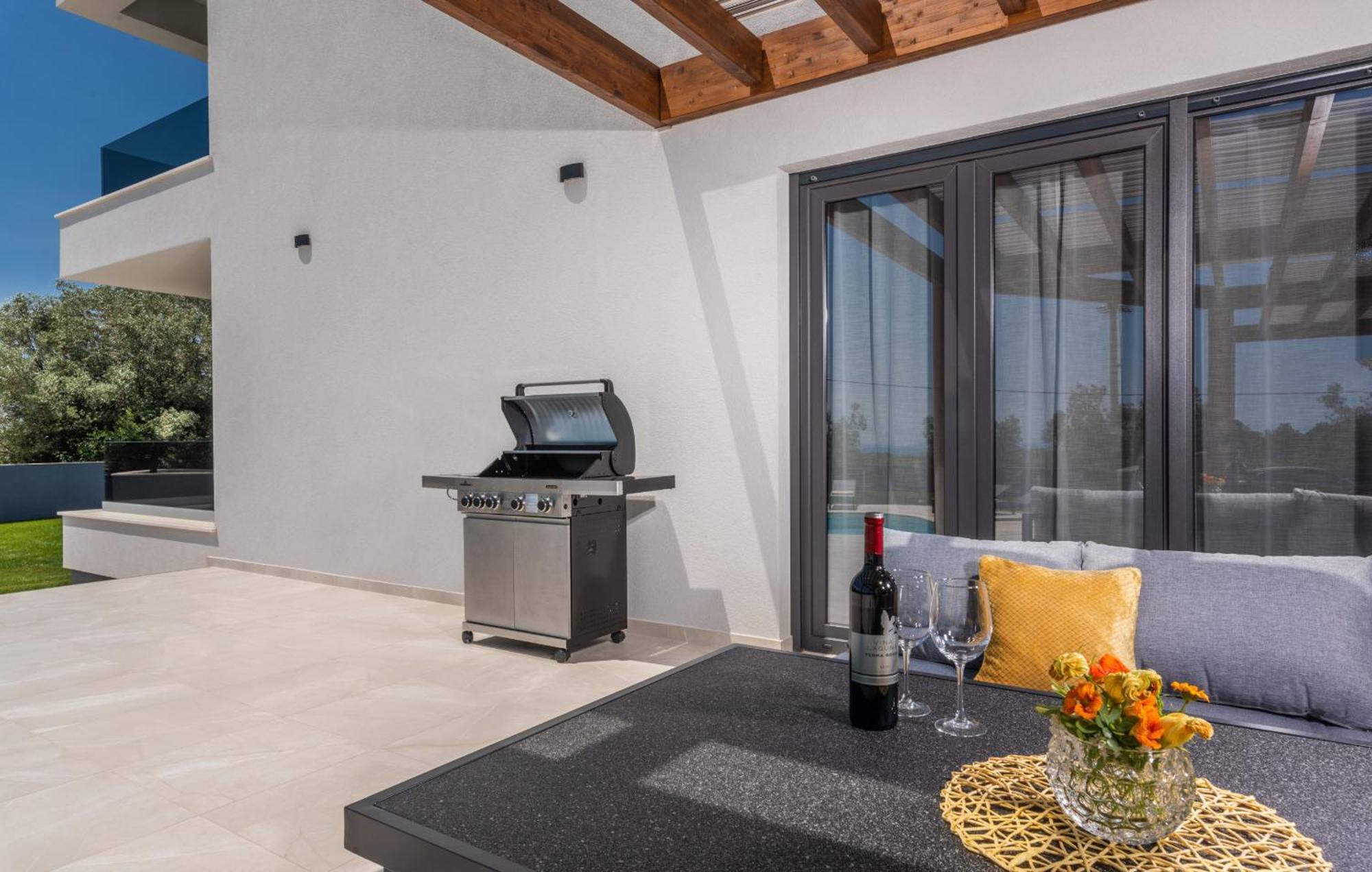 קרניצה Villa Posidonia Near Pula With Sea View And Surrounded By Olive Trees מראה חיצוני תמונה