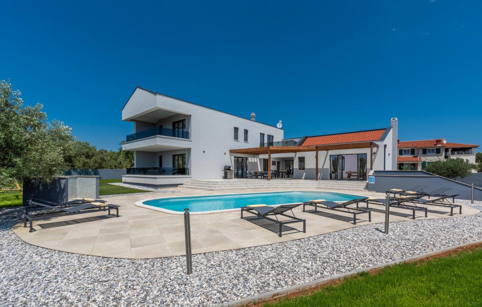 קרניצה Villa Posidonia Near Pula With Sea View And Surrounded By Olive Trees מראה חיצוני תמונה