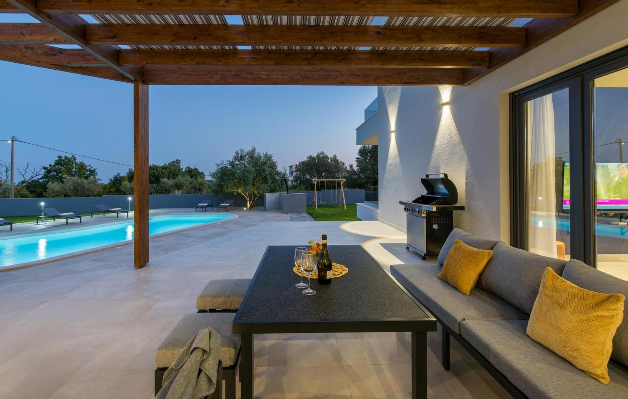 קרניצה Villa Posidonia Near Pula With Sea View And Surrounded By Olive Trees מראה חיצוני תמונה